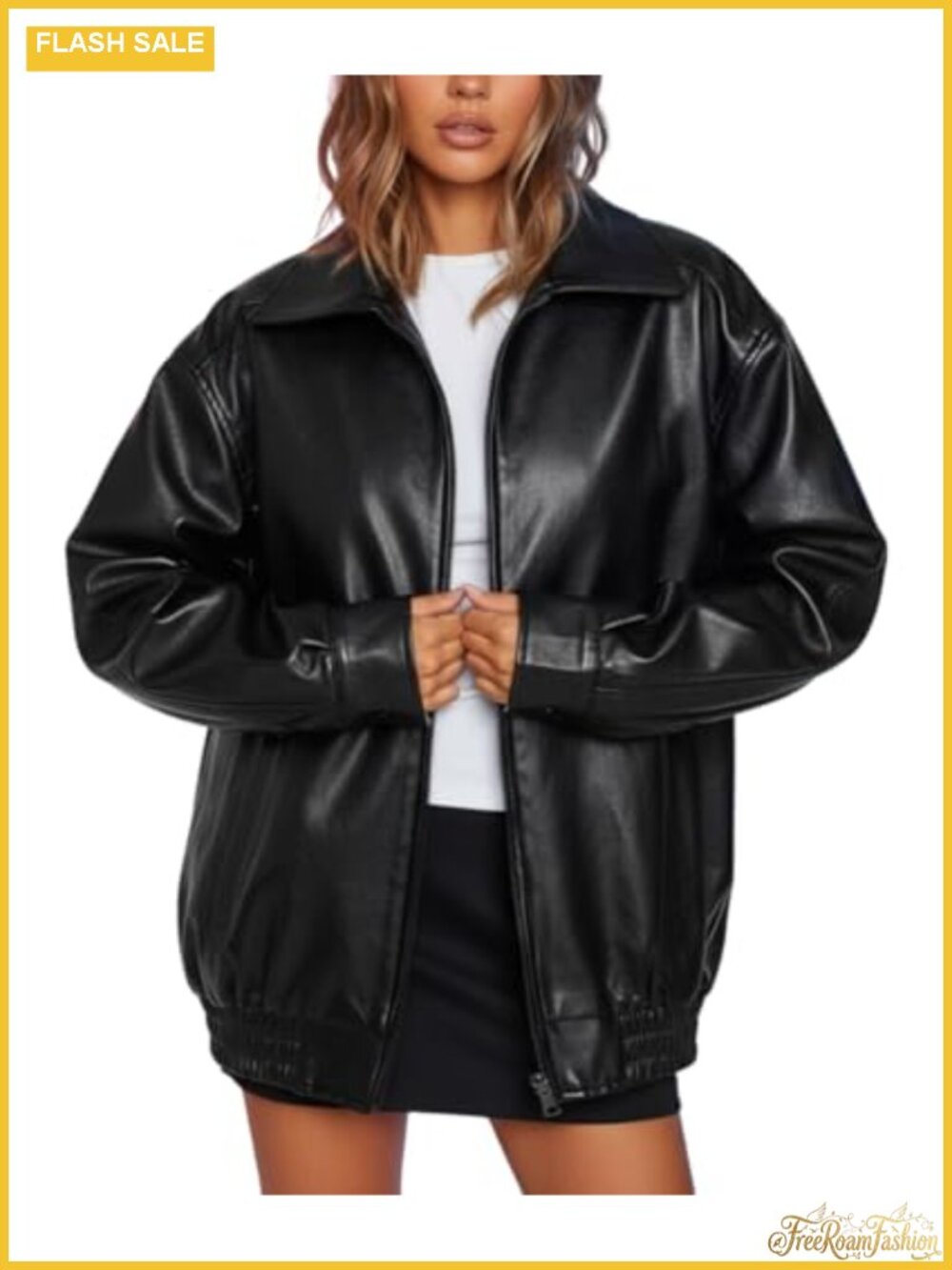 100% Lambskin Leather Oversized Moto Biker Jacket Women Plus Size Coat